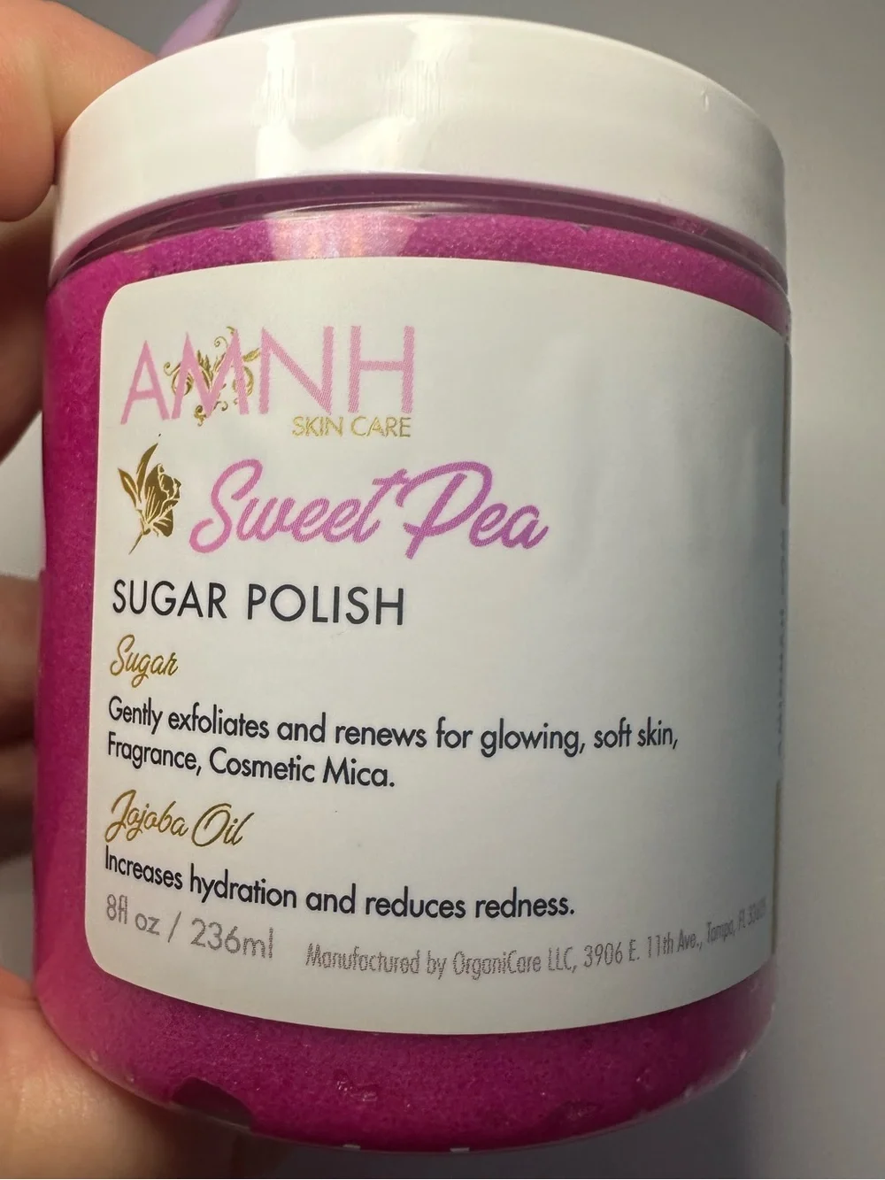 Aminnah Sweet Pea Sugar Polish Exfoliating Body Scrub - Discontinued